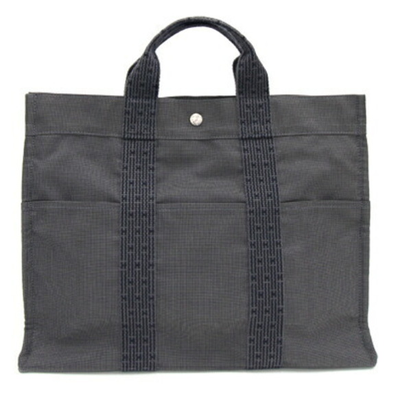 Hermes handbag Air Line Tote MM grey canvas hand tote for men and women HERMES